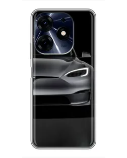 Чехол для TECNO Spark 10c с картинкой «Tesla Model S Look»
