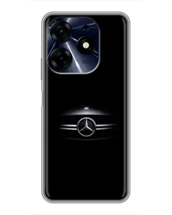 Чехол для TECNO Spark 10c с картинкой «Mercedes — абстрактные линии»