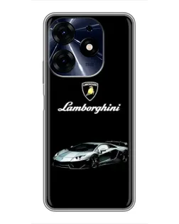 Чехол для TECNO Spark 10c с картинкой «Логотип Lamborghini классика»