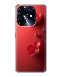 Чехол для TECNO Spark 10c с картинкой «Маковые соцветия» Чехол для TECNO Spark 10c с картинкой «Маковые соцветия»