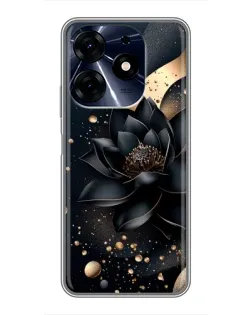 Чехол для TECNO Spark 10c с картинкой «Черный лотос» Чехол для TECNO Spark 10c с картинкой «Черный лотос»