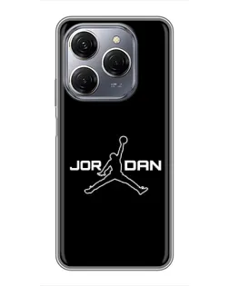 Чехол для TECNO Spark 20 Pro с картинкой «Nike Pink Swirl»