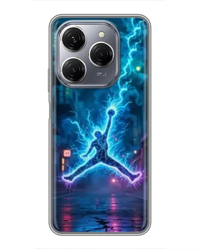 Чехол для TECNO Spark 20 Pro с картинкой «Jordan Gold Jumpman» Чехол для TECNO Spark 20 Pro с картинкой «Jordan Gold Jumpman»