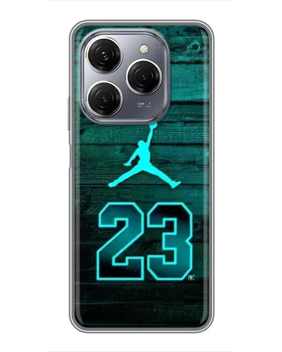 Чехол для TECNO Spark 20 Pro с картинкой «Jordan Cyan 23» Чехол для TECNO Spark 20 Pro с картинкой «Jordan Cyan 23»
