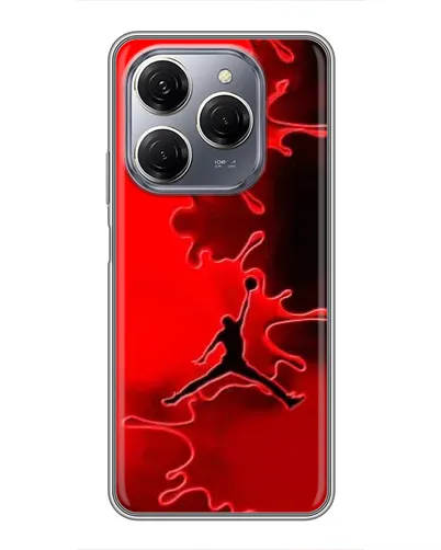 Чехол для TECNO Spark 20 Pro с картинкой «Jordan Red Smoke» Чехол для TECNO Spark 20 Pro с картинкой «Jordan Red Smoke»