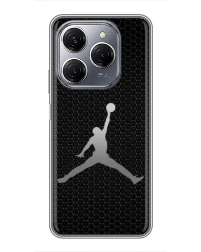 Чехол для TECNO Spark 20 Pro с картинкой «Jordan Dark Carbon» Чехол для TECNO Spark 20 Pro с картинкой «Jordan Dark Carbon»