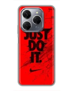 Чехол для TECNO Spark 20 Pro с картинкой «Nike Just Do It»