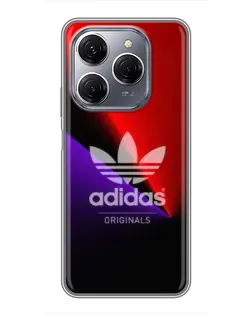 Чехол для TECNO Spark 20 Pro с картинкой «Adidas Red Neon»