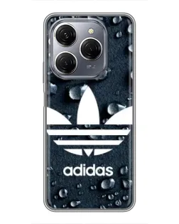 Чохол для TECNO Spark 20 Pro з картинкою «Adidas Trefoil Blue»