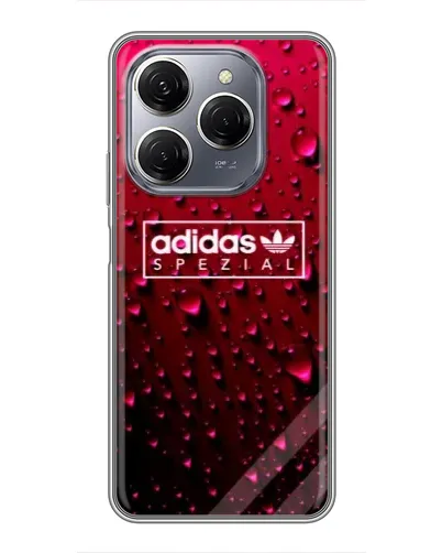 Чехол для TECNO Spark 20 Pro с картинкой «Adidas Gold Marble»