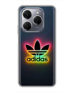 Чехол для TECNO Spark 20 Pro с картинкой «Неоновый Adidas»