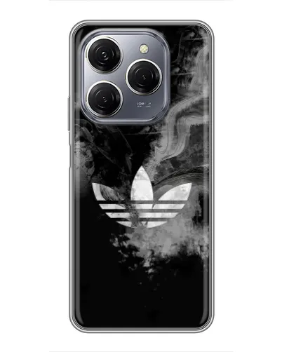 Чехол для TECNO Spark 20 Pro с картинкой «Абстрактный дым Adidas»