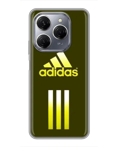 Чехол для TECNO Spark 20 Pro с картинкой «Оливковый градиент Adidas»