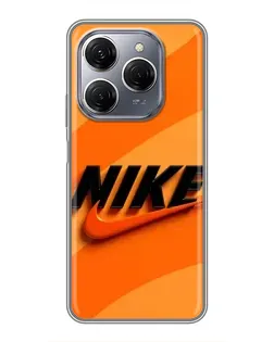 Чохол для TECNO Spark 20 Pro з картинкою «Помаранчевий драйв Nike»