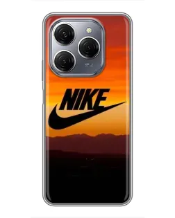 Чехол для TECNO Spark 20 Pro с картинкой «Nike — вечерний горизонт»