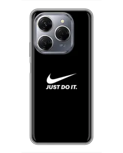 Чехол для TECNO Spark 20 Pro с картинкой «Минимализм от Nike»