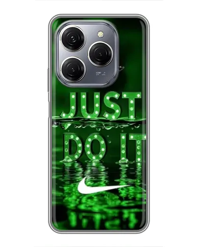 Чехол для TECNO Spark 20 Pro с картинкой «Зеленый неоновый Nike»
