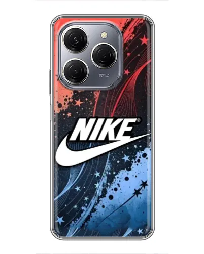 Чехол для TECNO Spark 20 Pro с картинкой «Градиентный принт Найк»