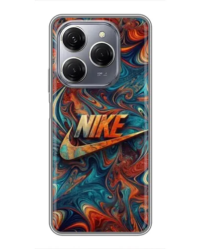 Чехол для TECNO Spark 20 Pro с картинкой «Nike в абстракции»