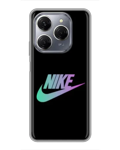 Чехол для TECNO Spark 20 Pro с картинкой «Nike — городская ночь»
