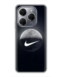 Чехол для TECNO Spark 20 Pro с картинкой «Nike в стиле граффити»