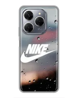 Чехол для TECNO Spark 20 Pro с картинкой «Nike в стиле ретро»