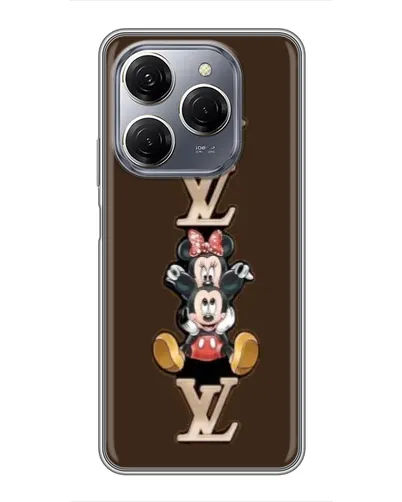 Чехол для TECNO Spark 20 Pro с картинкой «LV и Микки Маус»