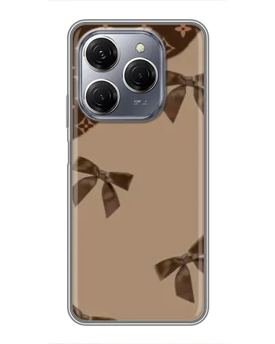 Чехол для TECNO Spark 20 Pro с картинкой «LV — кофейный атлас»