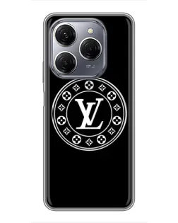 Чехол для TECNO Spark 20 Pro с картинкой «LV — печать стиля»