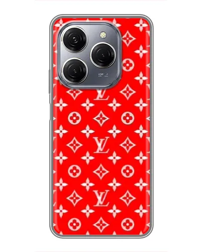 Чехол для TECNO Spark 20 Pro с картинкой «Яркий паттерн LV»