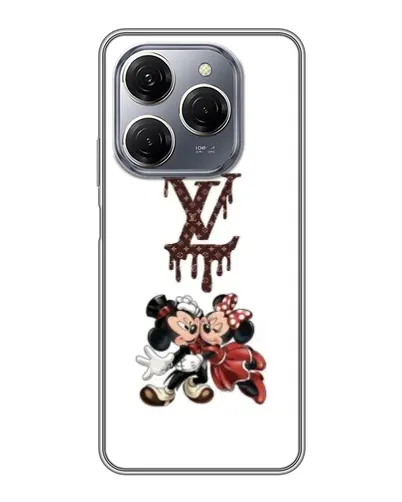 Чехол для TECNO Spark 20 Pro с картинкой «LV и Микки Маус»