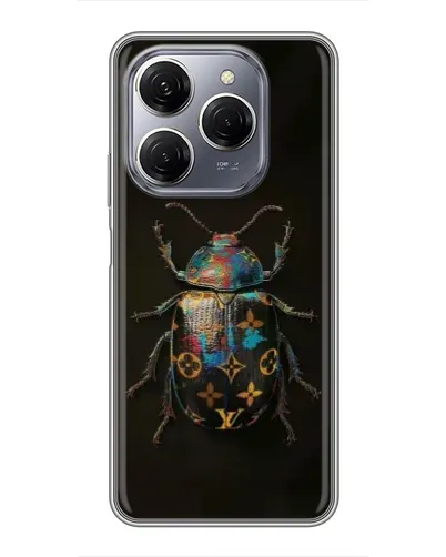 Чехол для TECNO Spark 20 Pro с картинкой «LV — мраморный принт»