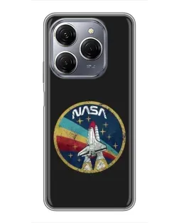 Чохол для TECNO Spark 20 Pro з картинкою «NASA — емблема місії»