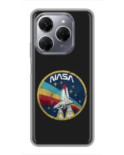 Чехол для TECNO Spark 20 Pro с картинкой «NASA — эмблема миссии»