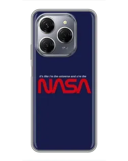 Чехол для TECNO Spark 20 Pro с картинкой «NASA — глубокий космос»
