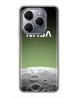 Чехол для TECNO Spark 20 Pro с картинкой «NASA — лунный градиент»