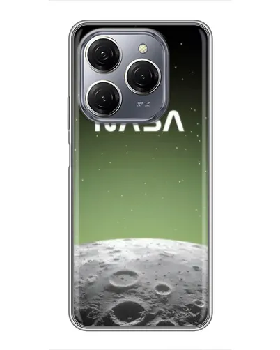 Чехол для TECNO Spark 20 Pro с картинкой «NASA — лунный градиент»