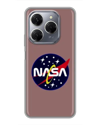 Чехол для TECNO Spark 20 Pro с картинкой «NASA — ретро космос»