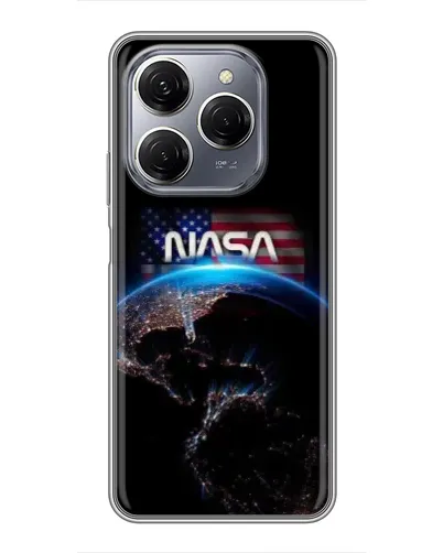 Чехол для TECNO Spark 20 Pro с картинкой «Земля из космоса NASA»