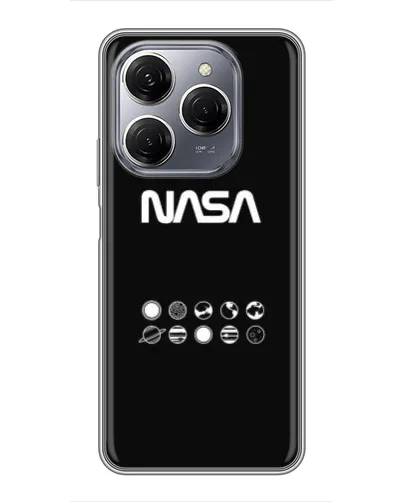 Чехол для TECNO Spark 20 Pro с картинкой «NASA — технический принт»