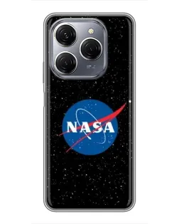 Чехол для TECNO Spark 20 Pro с картинкой «NASA — звездное небо»