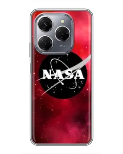 Чехол для TECNO Spark 20 Pro с картинкой «NASA — красная туманность»