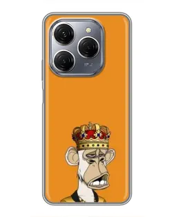 Чехол для TECNO Spark 20 Pro с картинкой «Золотая обезьяна Bored Ape»