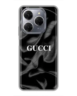Чехол для TECNO Spark 20 Pro с картинкой «Gucci — шелковые волны»