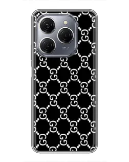 Чехол для TECNO Spark 20 Pro с картинкой «Gucci — сетчатый паттерн»