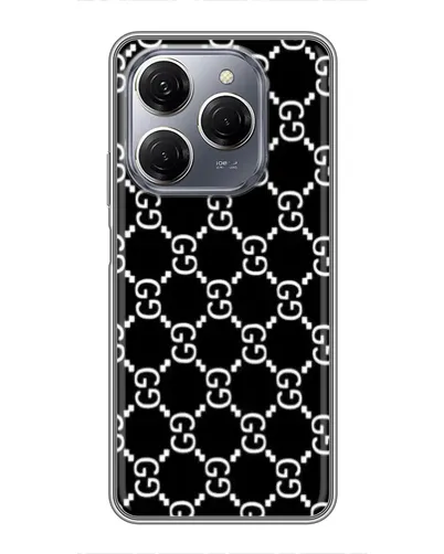 Чехол для TECNO Spark 20 Pro с картинкой «Gucci — сетчатый паттерн» Чехол для TECNO Spark 20 Pro с картинкой «Gucci — сетчатый паттерн»