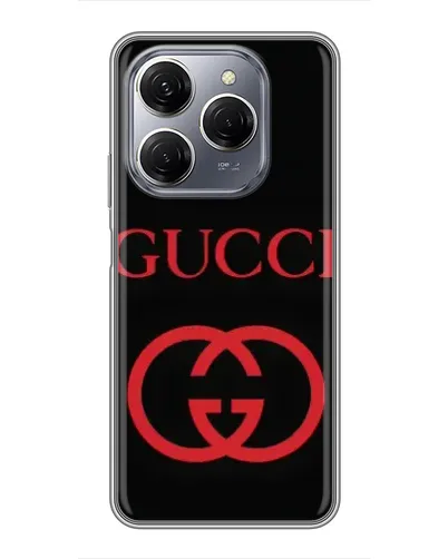 Чехол для TECNO Spark 20 Pro с картинкой «Gucci — красный логотип» Чехол для TECNO Spark 20 Pro с картинкой «Gucci — красный логотип»