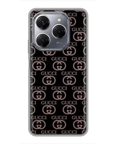 Чехол для TECNO Spark 20 Pro с картинкой «Классическая монограмма Gucci» Чехол для TECNO Spark 20 Pro с картинкой «Классическая монограмма Gucci»