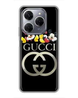 Чехол для TECNO Spark 20 Pro с картинкой «Gucci — герои Disney»