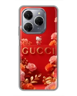 Чехол для TECNO Spark 20 Pro с картинкой «Gucci — золотой сад»